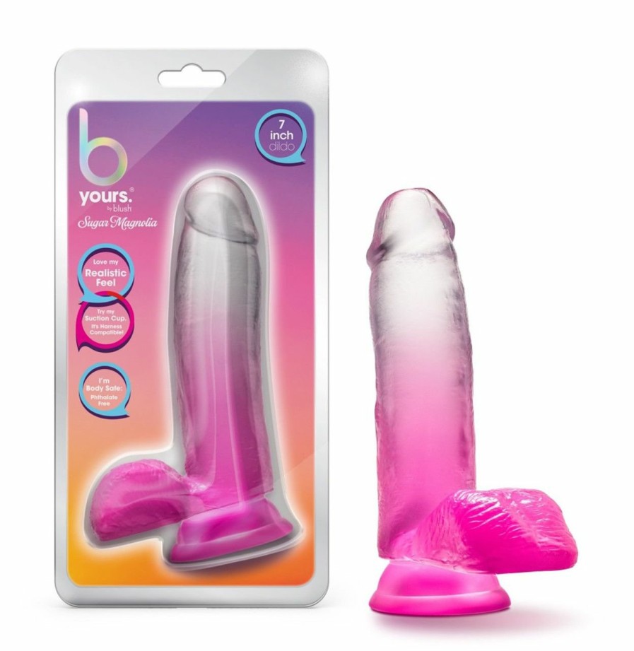 B Yours B Yours - Sugar Magnolia Dildo 17 Cm - Fuchsia Clearance