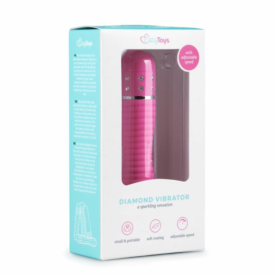 Easytoys - The Mini Vibe Collection Easytoys Mini-Vibrator Geriffelt In Pink Hot