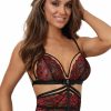 Axami Luxus-Bustier Arianna Schwarz/Rot Wholesale