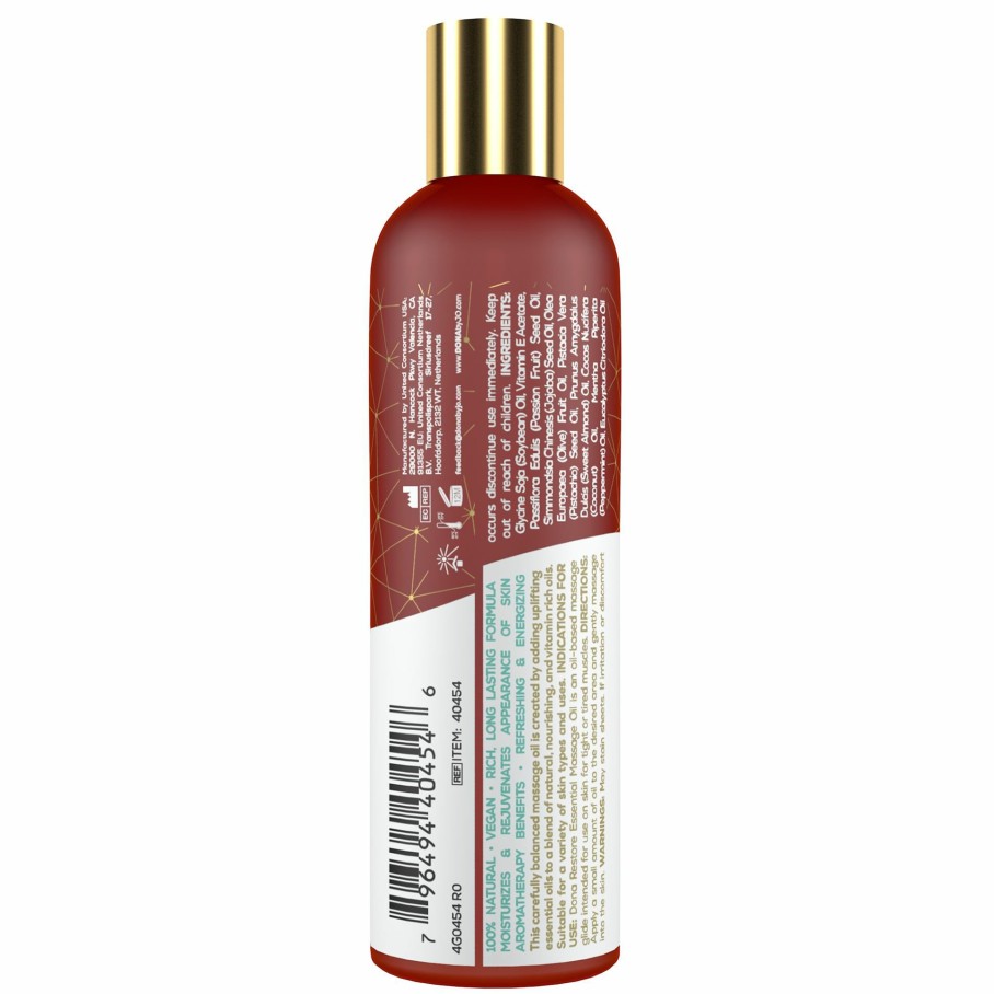 Dona-by-Jo Dona - Atherisches, Veganes Massageol Pfefferminz & Eukalyptus Hot