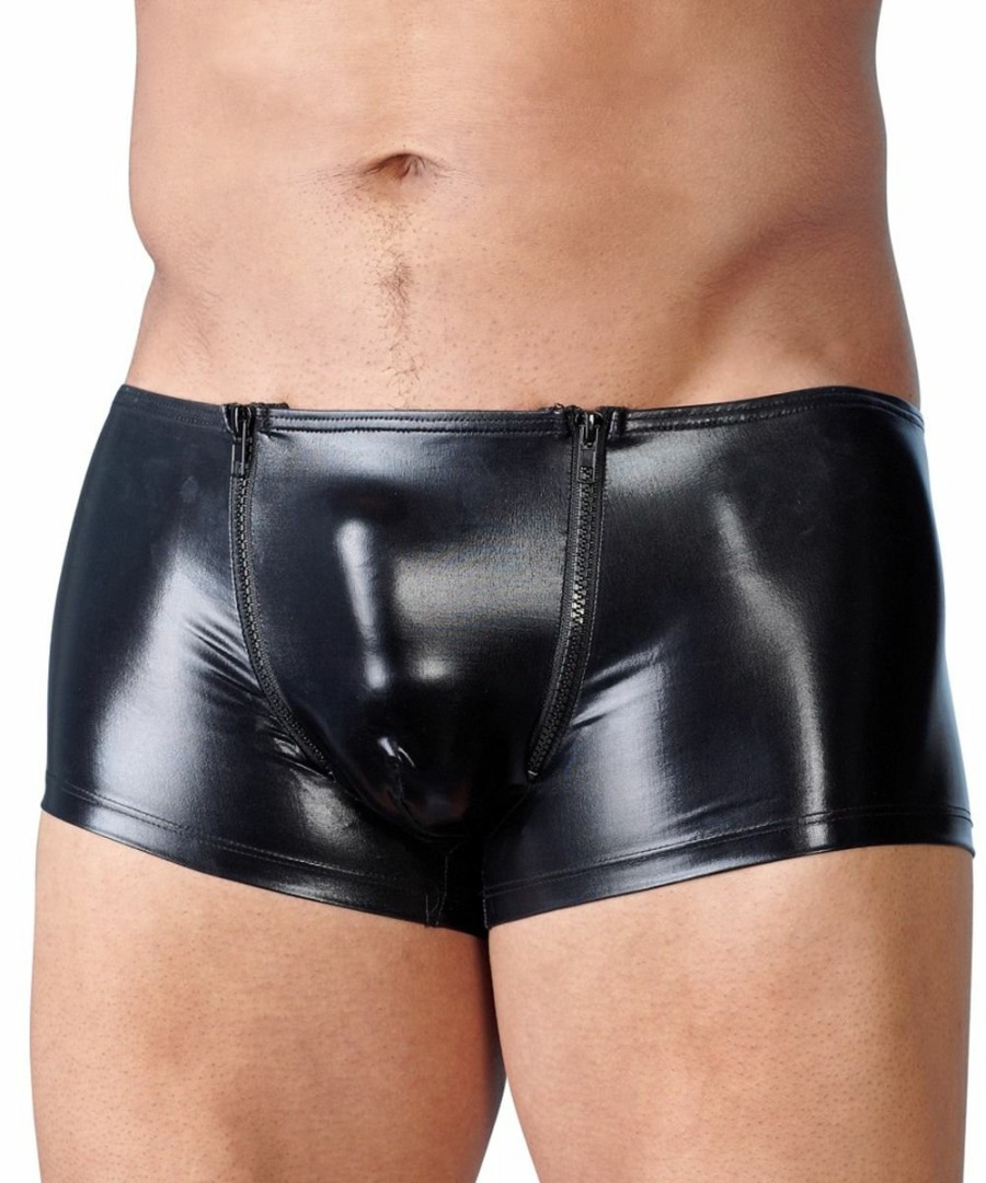 Svenjoyment Underwear Wetlook Heren Boxer Met Rits Clearance