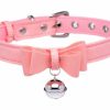 Master Series Golden Kitty Halsband Mit Katzenglocke - Rosa New