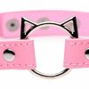 Master Series Kinky Kitty Ring Slim Choker - Pink Wholesale