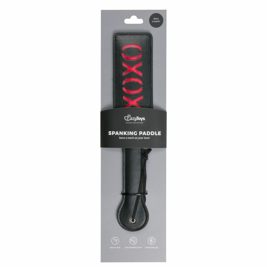 Easytoys Fetish Collection Schwarze Lederklatsche - Xoxo Hot