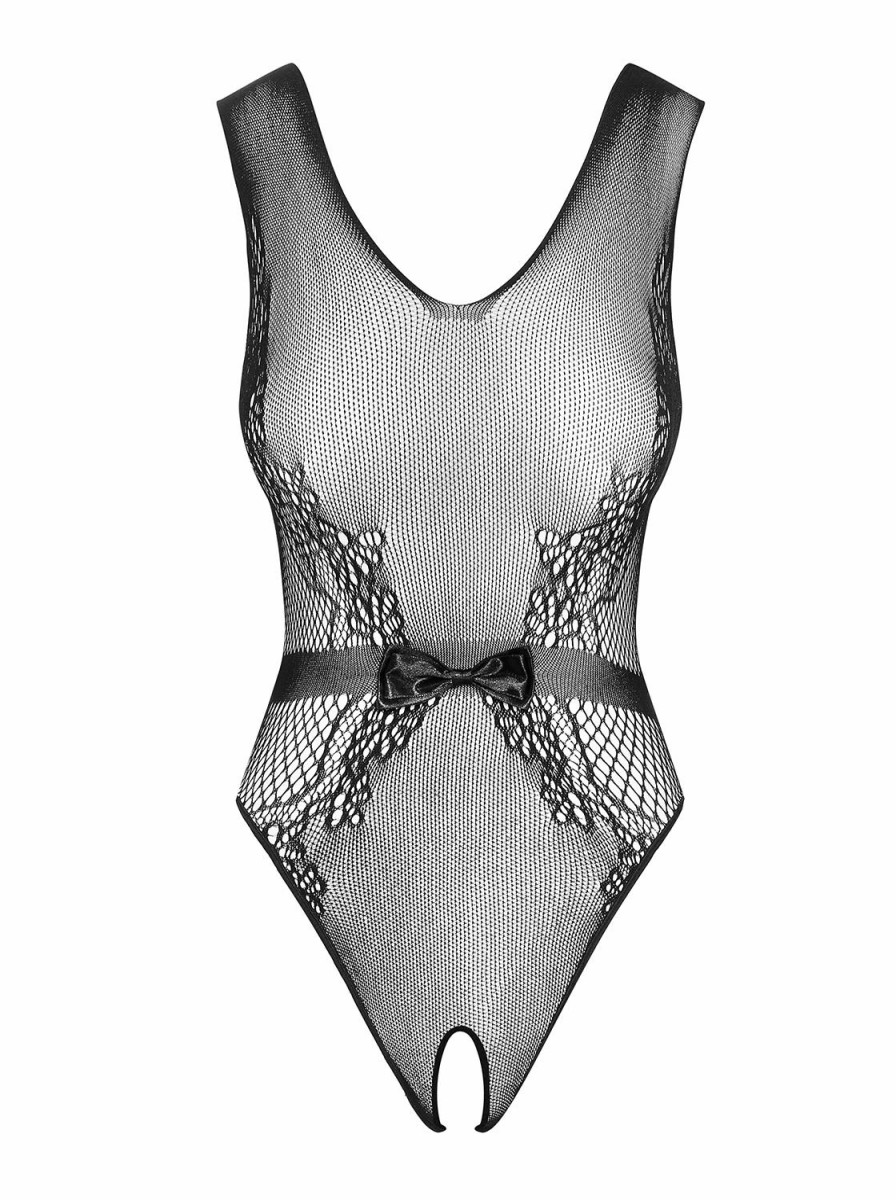 Obsessive Bodysuit Mit Offenem Schritt - Schwarz Wholesale