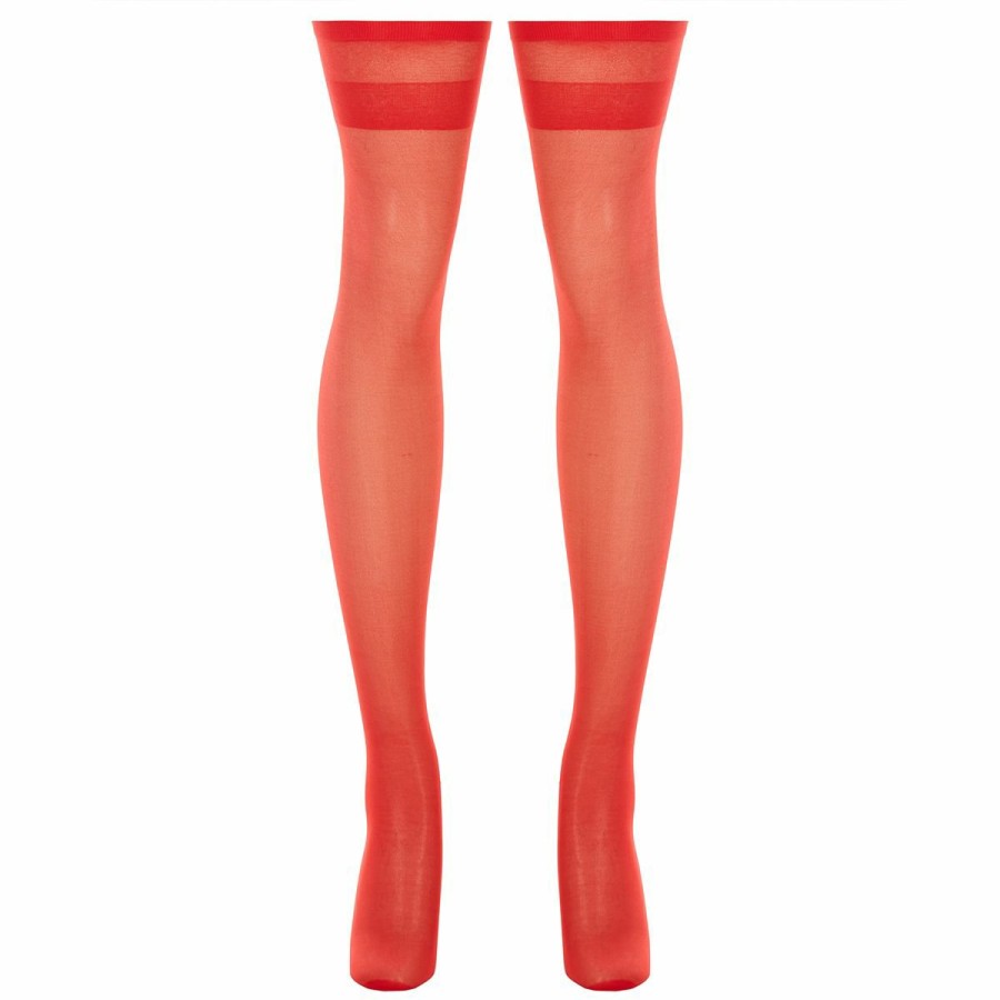 Rene Rofe Strumpfe Mit Breitem Rand - Rot Wholesale