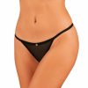 Obsessive Celia Noir - Tanga Mit Offenem Schritt - Schwarzer Best