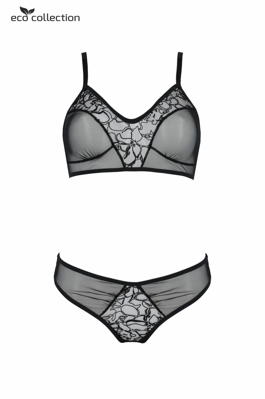 ECO Passion Primula 2-Teiliges Bralette-Set Schwarz Clearance