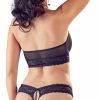 Cottelli Collection Sexy Schieres Crotchless 2-Teiliges Set New