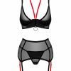 Obsessive Obsessive - Glandez Drei-Teiliges Set - Schwarz Wholesale