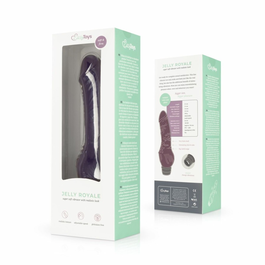 EasyToys - Vibe Collection Jelly Royale - Realistischer Vibrator - Lila New