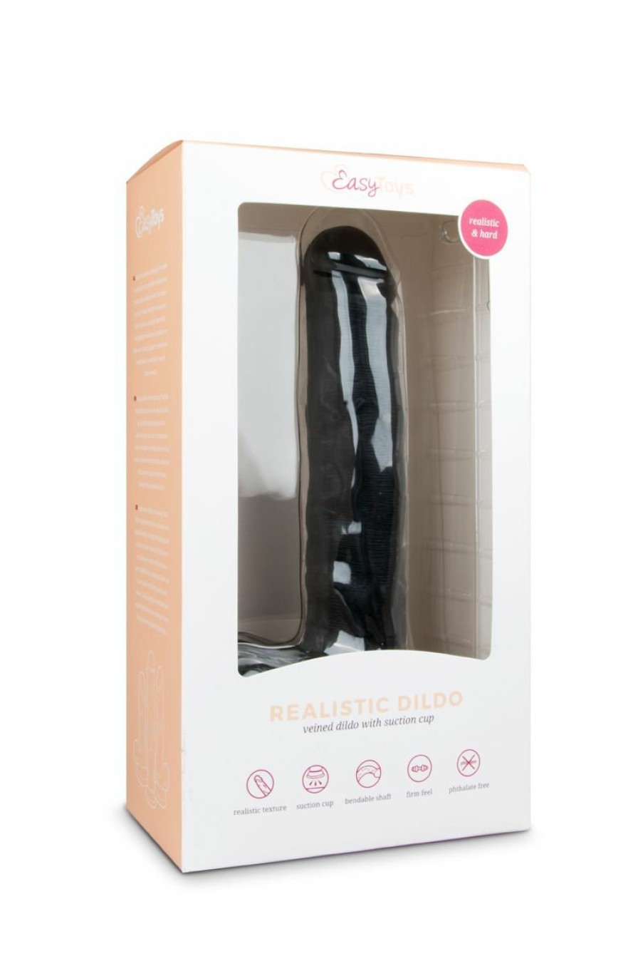 EasyToys Dildo Collection Realistischer Schwarzer Dildo - 29,5 Cm Online