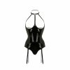 Christine Bodysuit Mit Offenen Cups Dark Desire - Schwarz Clearance