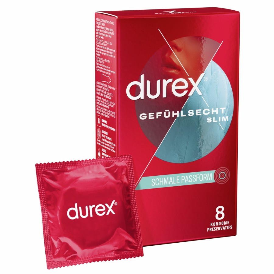 Durex Durex Gefuhlsecht Slim Fit - 8 Stk Hot