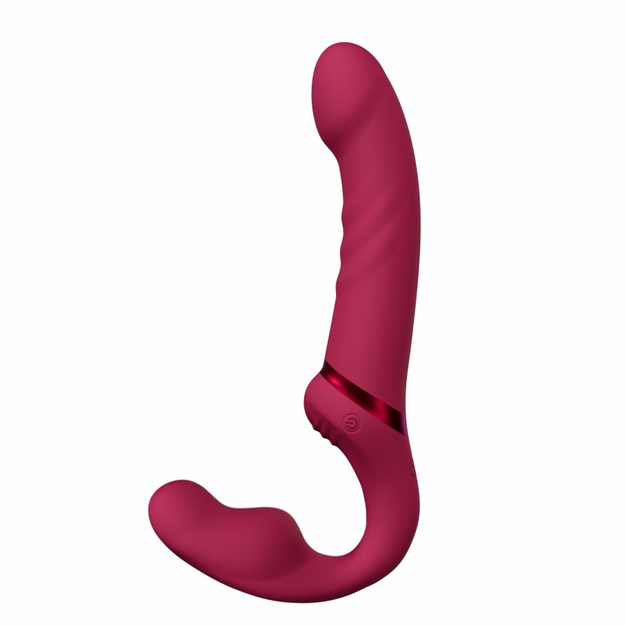 Lovense Lovense - Lapis Riemenloser Strap-On Vibrator - Rosa Hot