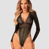 Obsessive Eleganter Body Mit Langen Armeln Clearance