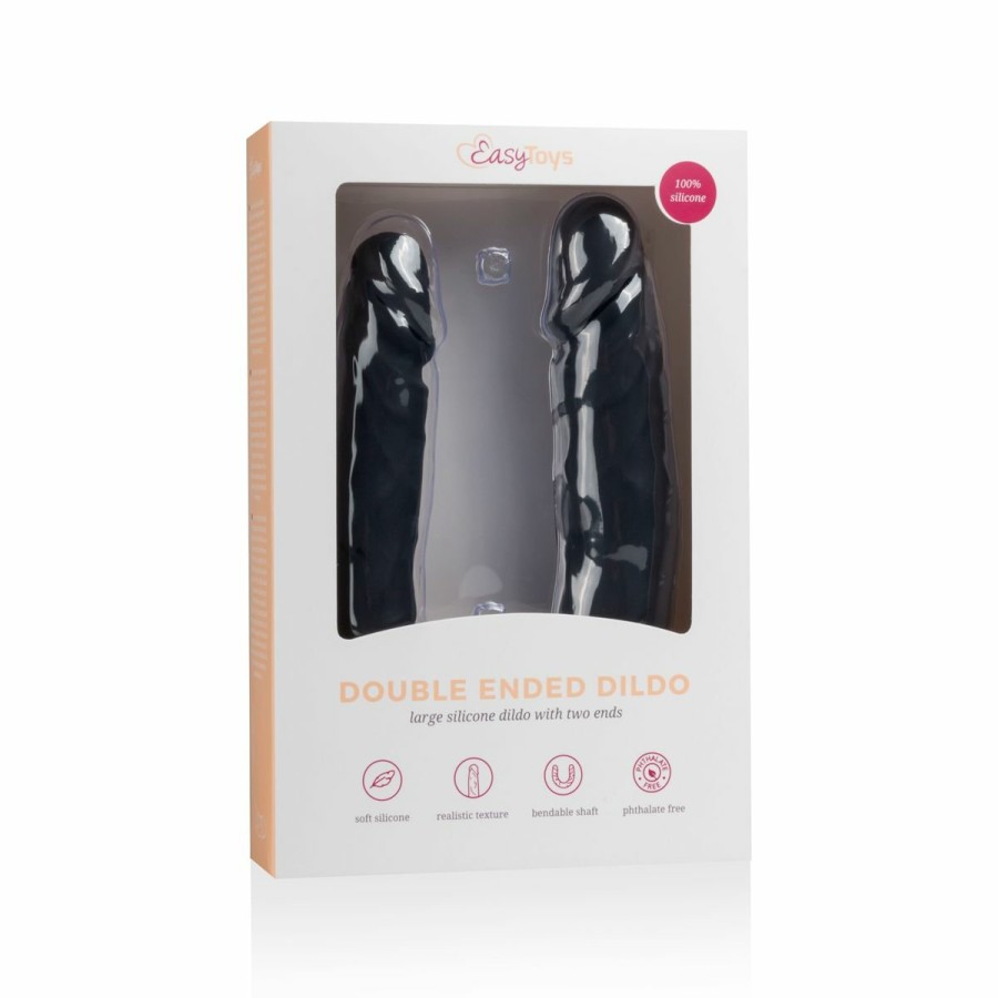 EasyToys Dildo Collection Doppelendiger Dildo - Schwarz Best