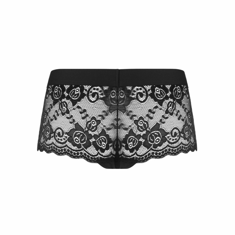 Underneath Underneath - Ella Spitzenshort - Schwarz Best