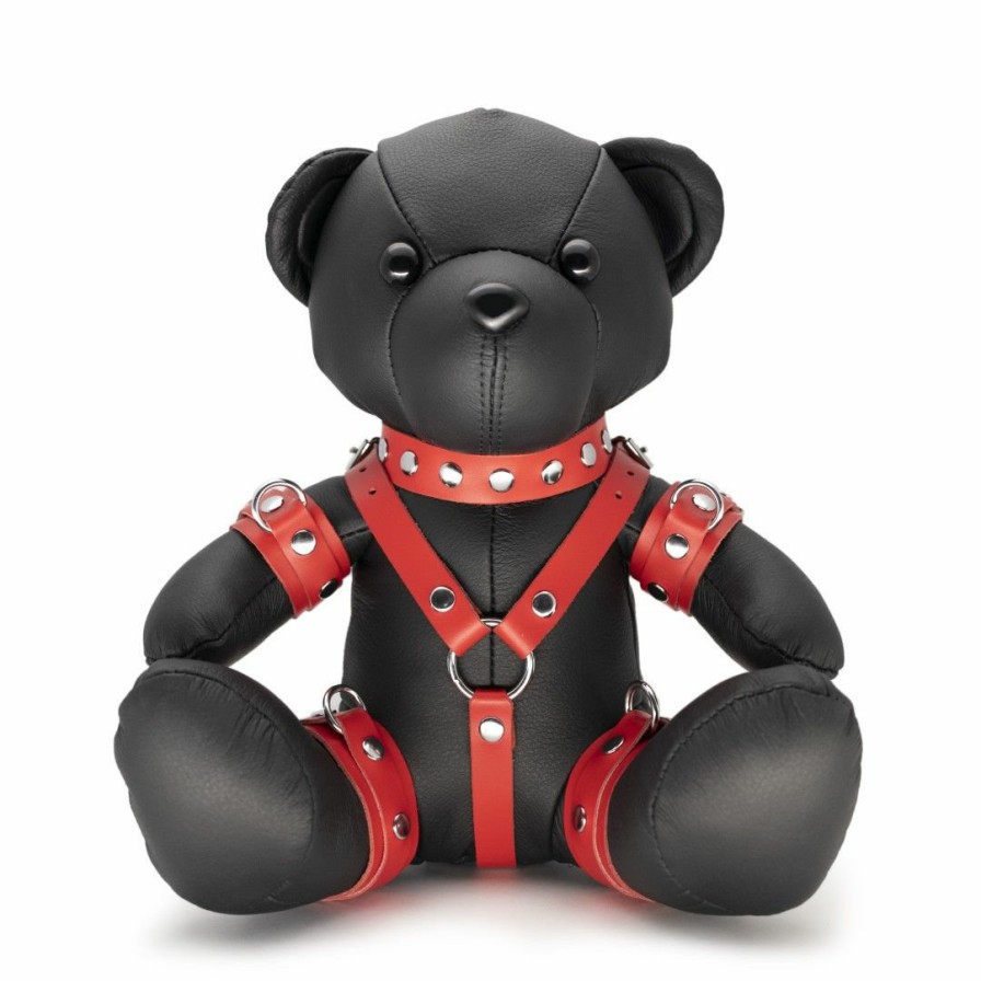 Saxos Eddy Der Bdsm Teddy - Schwarz/Rot Wholesale