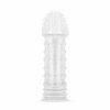 EasyToys Online Only Gerippte Penis-Hulle - Transparent Clearance