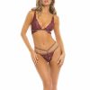 Rene Rofe Lurex Dreams 2-Teiliges Bh-Set - Burgund Online