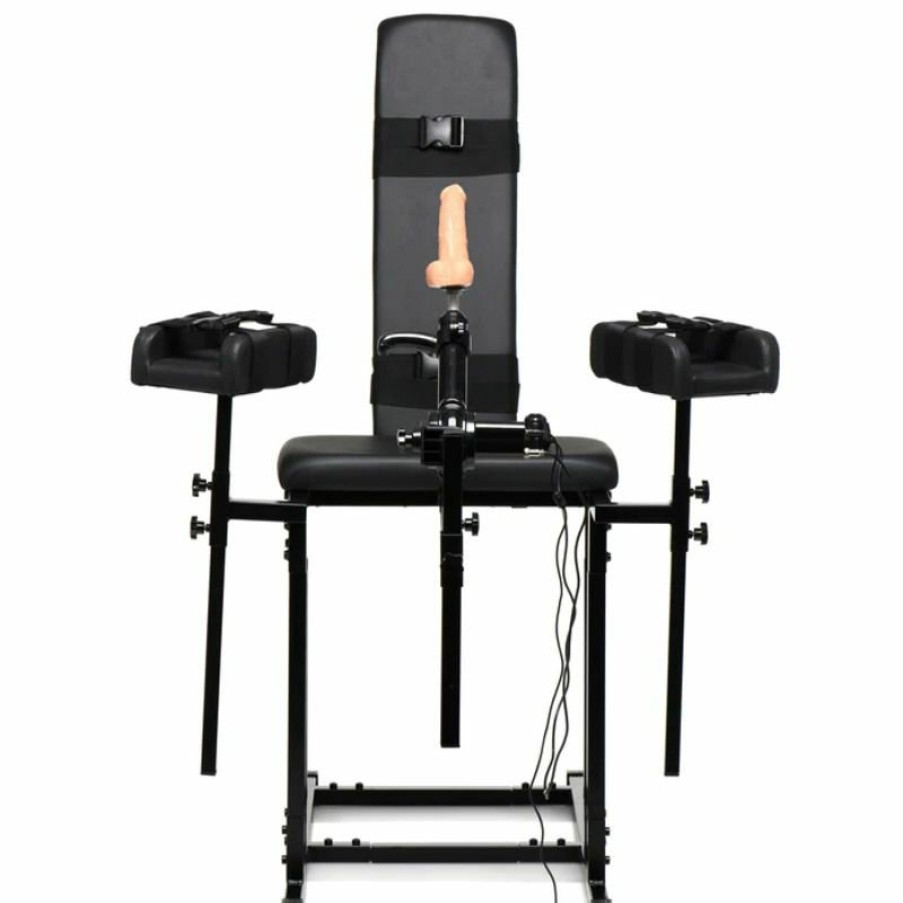 Master Series Obedience Chair With Sex Machine New