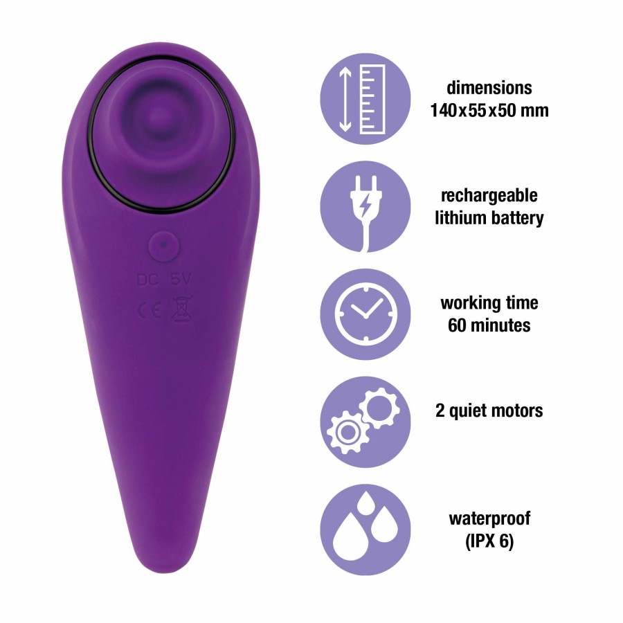 Feelztoys Femmegasm Tapp 2 Druckwellenvibrator - Violett Wholesale