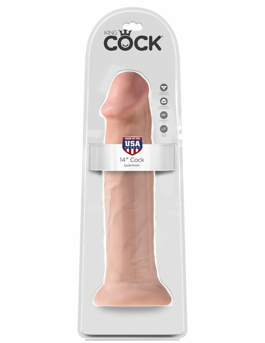 King Cock King Cock Realistischer Xxl Dildo - 35,5 Cm New