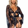 Leg Avenue Set Body & Jacke All Romance - Schwarz Wholesale