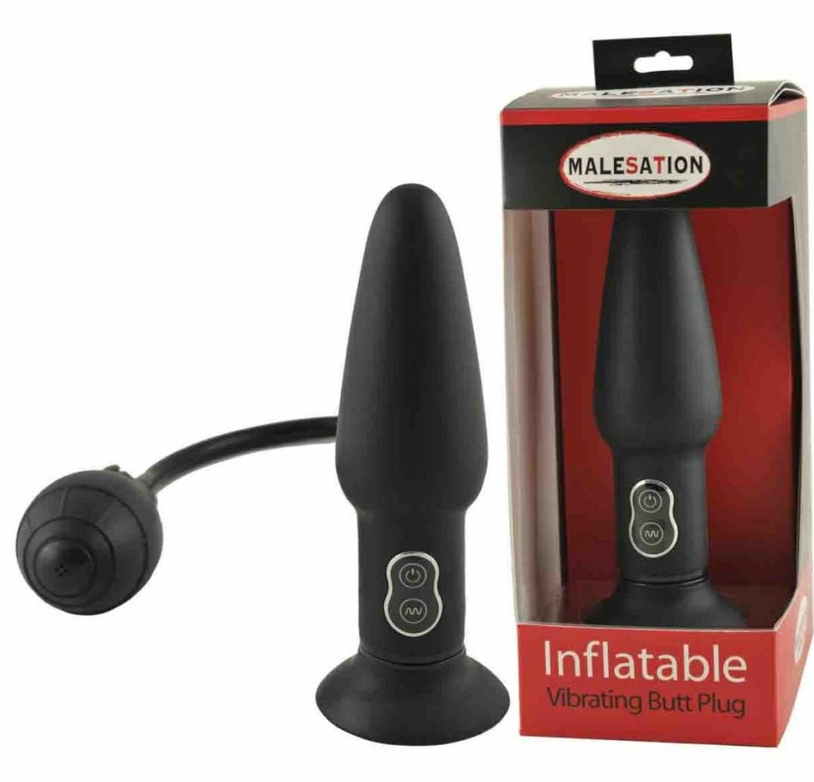 Malesation Inflatable Butt Plug With Vibration Clearance