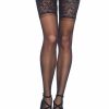 Leg Avenue Halterlose Strumpfe In Schwarz Wholesale