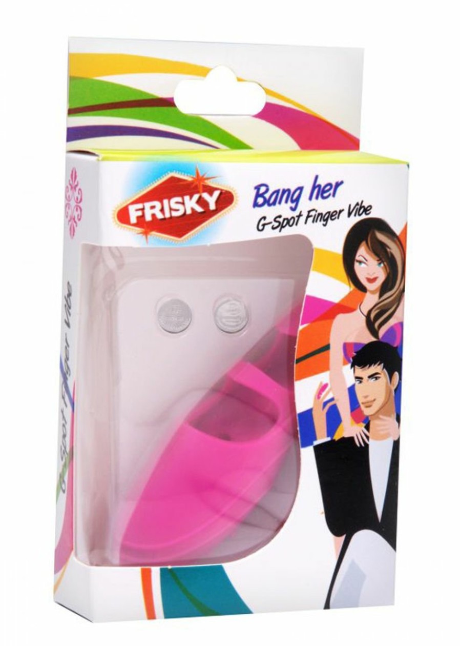 Frisky G-Punkt Fingervibrator Aus Silikon In Pink Hot