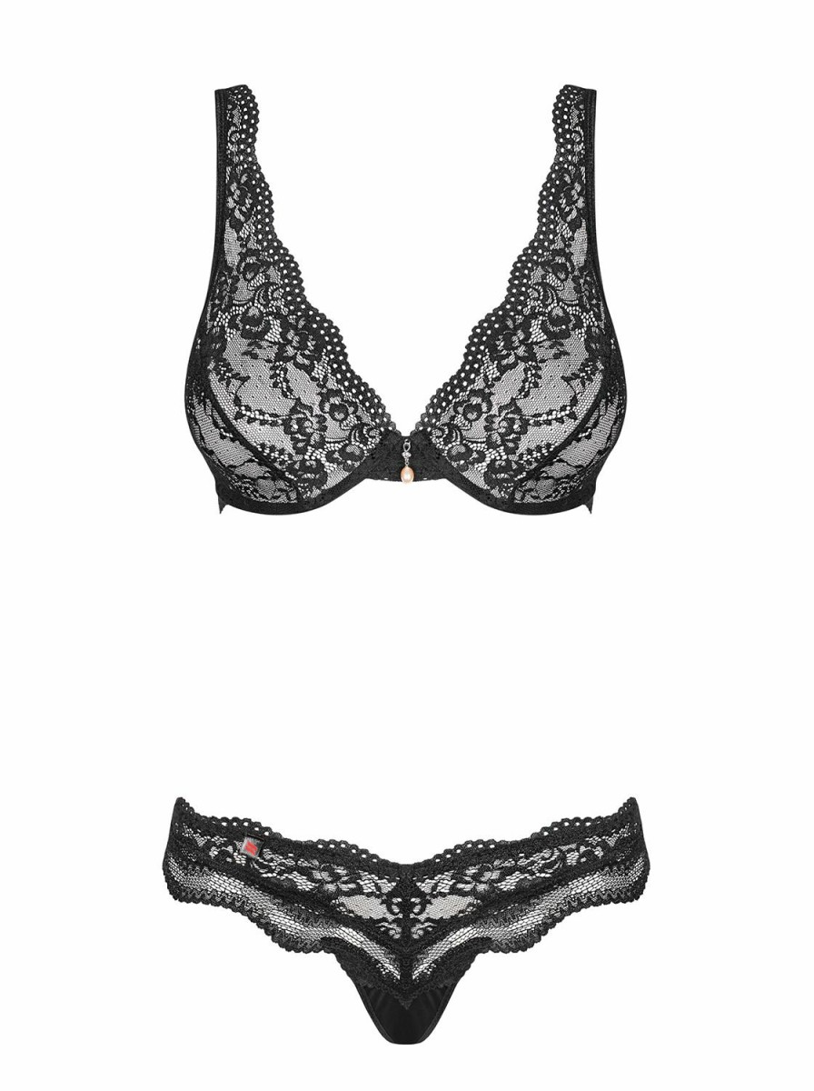 Obsessive Obsessive Bh & String Aus Spitze Schwarz Best