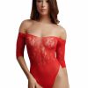 Le Desir Schrittloser Strass-Teddy - Rot Clearance