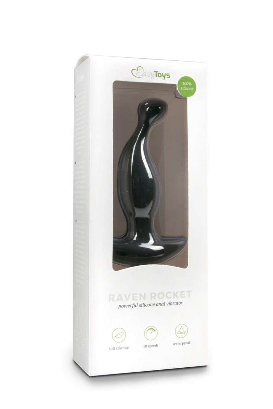 Easytoys Anal Collection Schwarzer Prostata-Vibrator Aus Silikon Wholesale