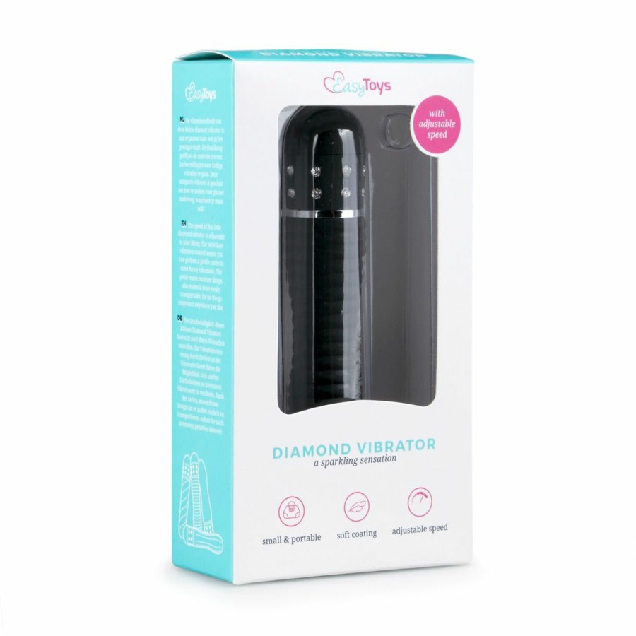 Easytoys - The Mini Vibe Collection Easytoys Mini-Vibrator Geriffelt In Schwarz Hot