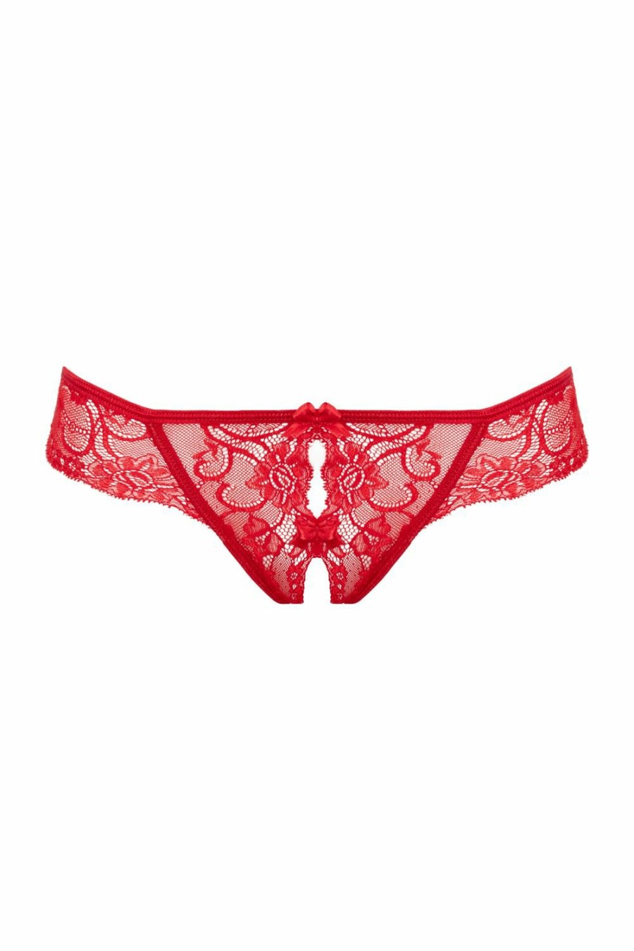 Christine Spitzenstring Mit Offenem Schritt Marzia - Rot Wholesale