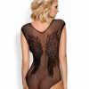 Obsessive Netzstoff-Body Mit Offenem Intimbereich New