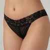 Christine Offener Schritt String - Schwarz Wholesale