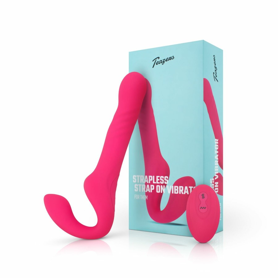 Teazers Teazers Strapless Strap-On-Vibrator - Rosa Online