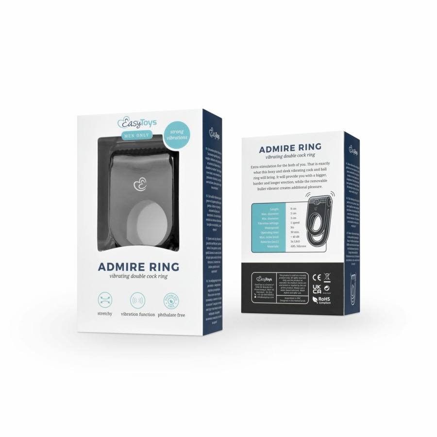 EasyToys Men Only Admire Ring - Vibrierender Doppel-Penisring Online