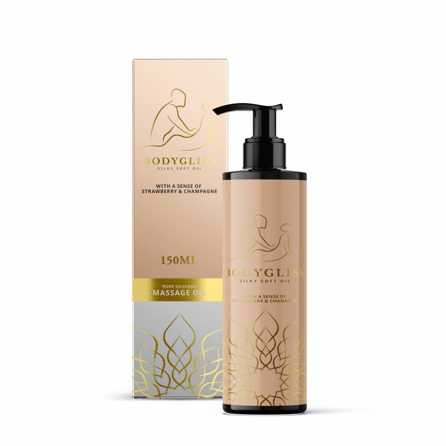 BodyGliss Bodygliss - Massageol Und Gleitmittel In 1 Erdbeere & Champagner - 150 Ml Best