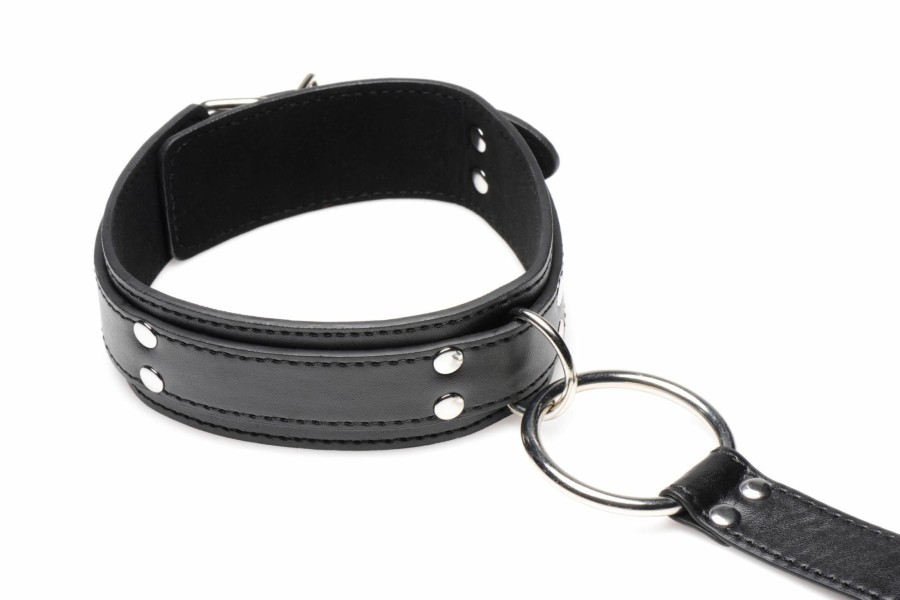 Strict Halsband Mit Manschetten Fessel-Set - Schwarz Clearance